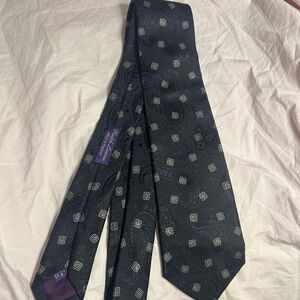 Ralph Lauren Purple Label Black silk tie Necktie